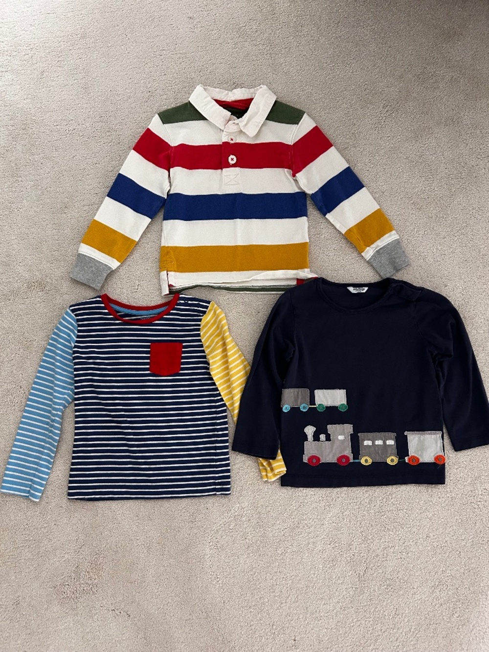 Three Baby Boden and Mini Boden 2-3 tops